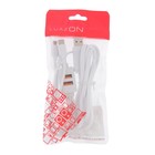 Кабель 3 в 1 LuazON, micro USB/Lightning/Type-C - USB, 2 А, 1 м, 2 доп USB, белый - Фото 3