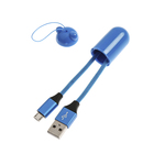 Кабель брелок LuazON, micro USB - USB, 2 А, 20 см, в форме мишки, МИКС - Фото 1