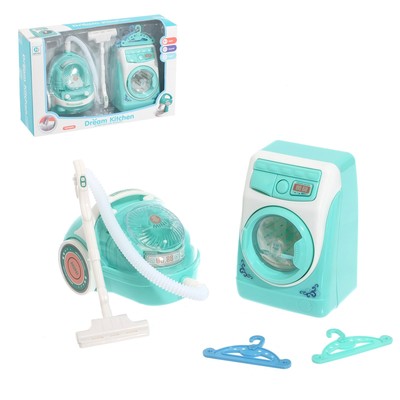 Набор игровой бытовой техники «Весёлая уборка», со световыми и звуковыми эффектами