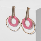 Серьги ассорти «Дежавю», цвет малиновый в золоте - Фото 2