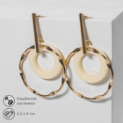 Серьги ассорти «Дежавю», цвет белый в золоте - Фото 1