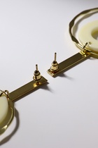 Серьги ассорти «Дежавю», цвет белый в золоте - Фото 2