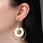 Серьги ассорти «Дежавю», цвет белый в золоте - Фото 3