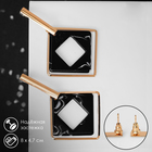 Серьги ассорти «Иллюзия», цвет чёрный в золоте - Фото 1