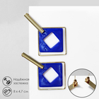 Серьги ассорти «Иллюзия», цвет синий в золоте - Фото 2