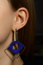 Серьги ассорти «Иллюзия», цвет синий в золоте - Фото 10