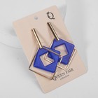 Серьги ассорти «Иллюзия», цвет синий в золоте - Фото 6