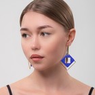 Серьги ассорти «Иллюзия», цвет синий в золоте - Фото 5