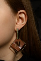 Серьги ассорти «Иллюзия», пудровый в золоте - Фото 9