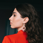 Серьги ассорти «Иллюзия», пудровый в золоте - Фото 6