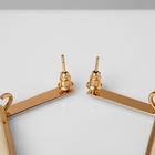 Серьги ассорти «Иллюзия», цвет белый в розовом золоте - Фото 2