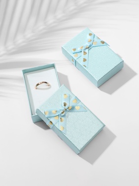Коробочка подарочная под набор «Влюбленность», 5×8 см, (полезная часть 4.7×7.7 см,), голубая