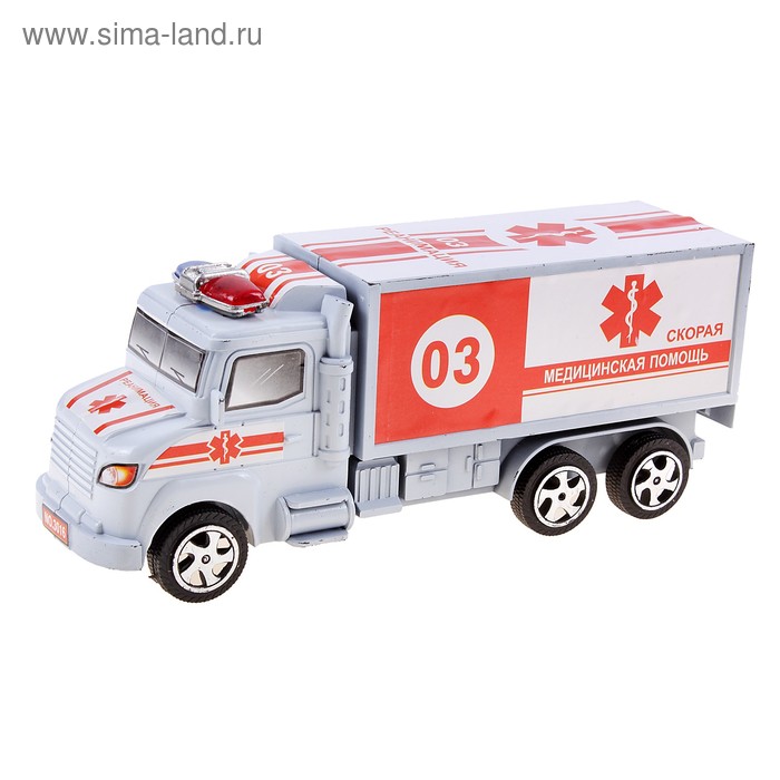 Грузовик инерционный "Скорая помощь" - Фото 1