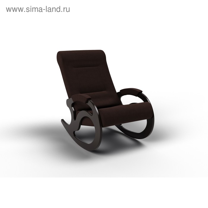 Кресло-качалка «Вилла», 1040 × 640 × 900 мм, ткань, цвет шоколад - Фото 1