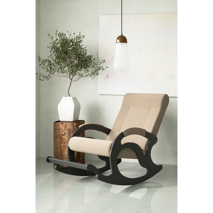 Кресло-качалка «Тироль», 1320 × 640 × 900 мм, ткань, цвет песок - Фото 1