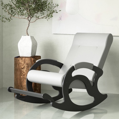 Кресло-качалка «Тироль», 1320 × 640 × 900 мм, экокожа, цвет крем