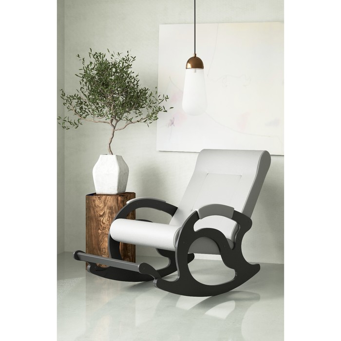 Кресло-качалка «Тироль», 1320 × 640 × 900 мм, экокожа, цвет крем - Фото 1