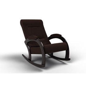Кресло-качалка «Венето», 1112×630×880 мм, ткань, Шоколад