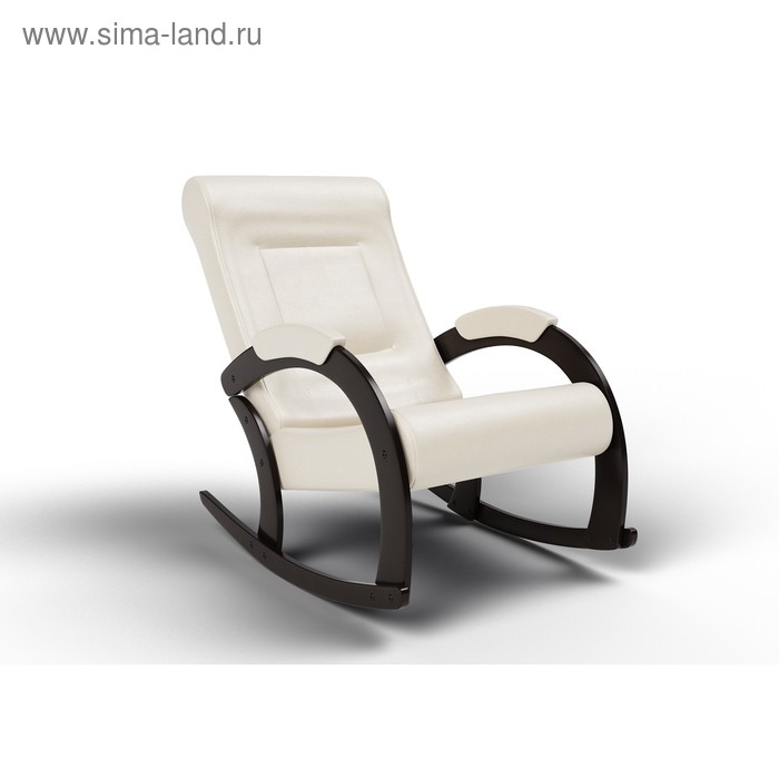 Кресло-качалка «Венето», 1112×630×880 мм, Экокожа/Крем - Фото 1