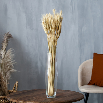 Сухой колос пшеницы, набор 50 шт., белый