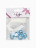 Бусины «Сахарный кварц», для творчества, цвет голубой в серебре (комплект 5 шт) - фото 38914104 Бусины «Сахарный кварц», для творчества, цвет голубой в серебре (комплект 5 шт) - фото 38914104