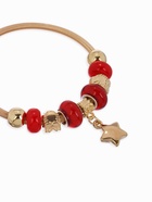Браслет с шармами «Марджери» звезда, красный в золоте, d=6.5 см - Фото 3