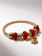 Браслет с шармами «Марджери» звезда, красный в золоте, d=6.5 см - Фото 11