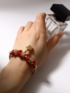 Браслет с шармами «Марджери» звезда, красный в золоте, d=6.5 см - Фото 12