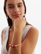 Браслет с шармами «Марджери» звезда, красный в золоте, d=6.5 см - Фото 2