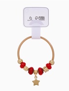 Браслет ассорти "Марджери" звезда, цвет красный в золоте, d=6,5 см - фото 809270404