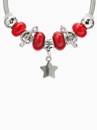 Браслет ассорти "Марджери" звезда, цвет красный в серебре, d=6,5 см - фото 809560125