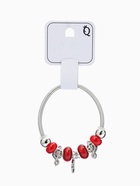 Браслет ассорти "Марджери" звезда, цвет красный в серебре, d=6,5 см - фото 809560127