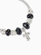 Браслет с шармами «Марджери» бант, чёрный в серебре, d=6.5 см - Фото 3