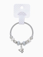 Браслет с жемчугом «Марджери» бабочка, серебристо-белый в серебре, d=6.5 см 4448221