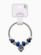 Браслет ассорти «Марджери» сердце, сине-морской в серебре, d=6.5 см - Фото 4