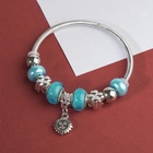 Браслет с шармами «Марджери» солнышко, голубой в серебре, d=6.5 см - Фото 3