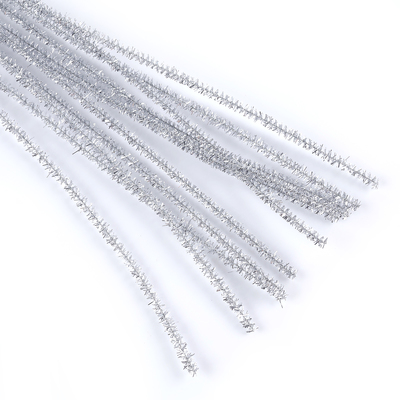 Синельная проволока «Блеск», набор 50 шт., серебряная, 30 см