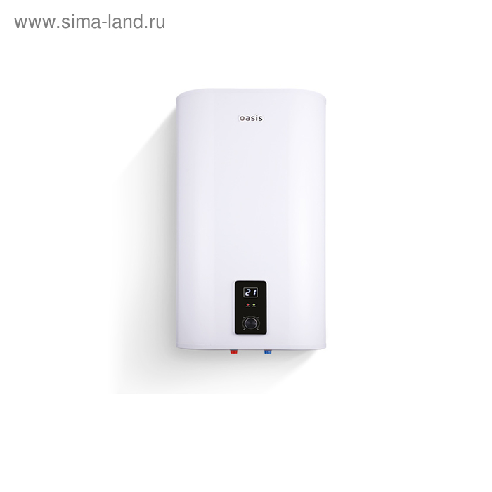 Водонагреватель OASIS Plain Р-30L, накопительный, 2 кВт, 30 л, нержавеющая сталь, белый - Фото 1