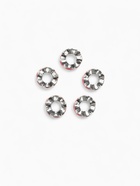 Разделители для бусин «Хоровод сердец», цвет розовый в серебре - Фото 2