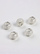 Шарм бусина «Сахарный кварц», белая в серебре 4448148