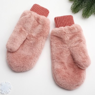 Варежки женские Baranowool, кремовый, размер 18