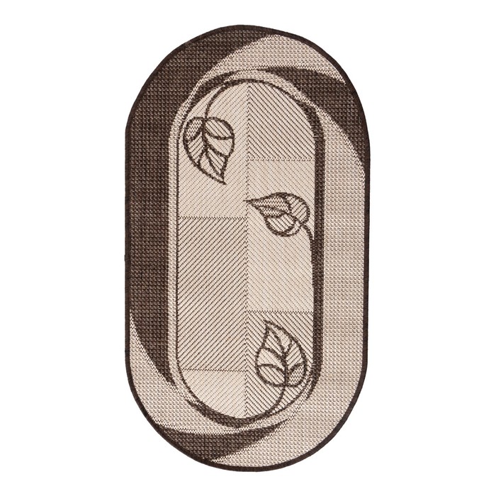 Ковер Циновка овальный 60х100см, sz1473/a2o/11, джут ПП100% - Фото 1