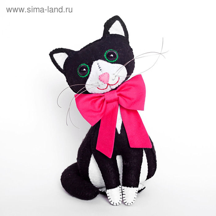 Набор для изготовления игрушки из фетра с использованием ткани "Мурлыка" ПФЗД-1012 - Фото 1