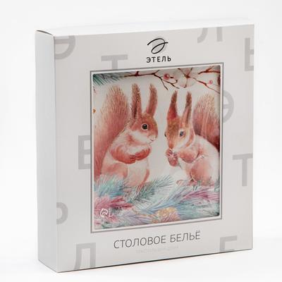 Скатерть новогодняя Этель "Pink magic" 150х110см +/-3см с ГМВО, хл100%