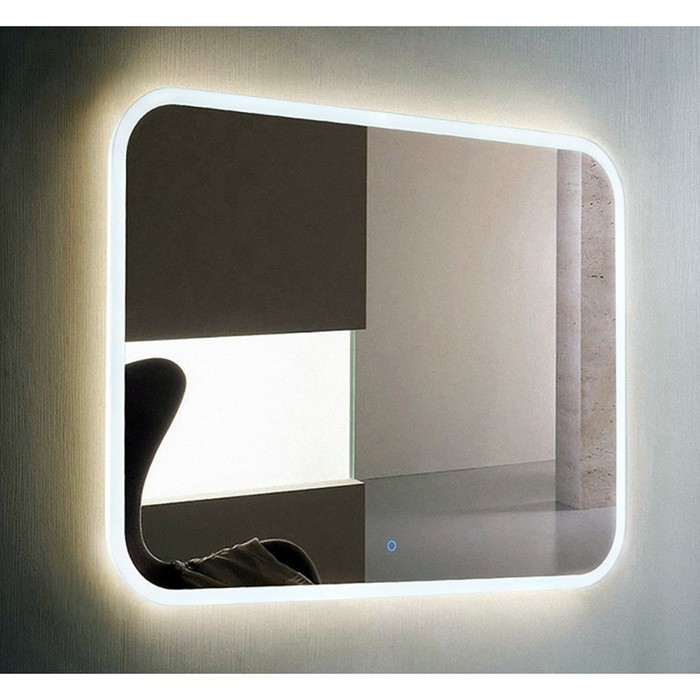 Зеркало Demure LED с подогревом, музыкальным блоком, 800х600 мм ЗЛП184