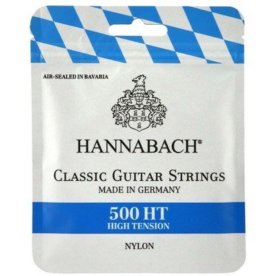 Струны для классической гитары Hannabach 500HT посеребренная медь, сильное натяжение