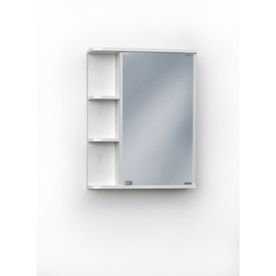 Шкаф - зеркало «А - 55», левое, 120×550×700 мм, цвет белый