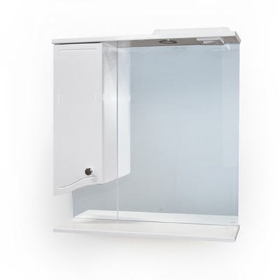 Зеркало – шкаф «Валенсия», 700×150×700 мм, цвет белый