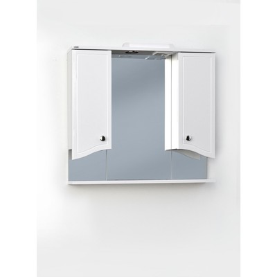 Зеркало – шкаф для ванной комнаты «Валенсия 75», 750×150×700 мм, цвет белый