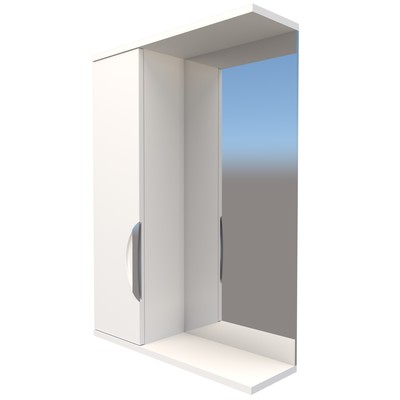 Зеркало – шкаф «Модерн», левый, 500×150×700 мм, цвет белый